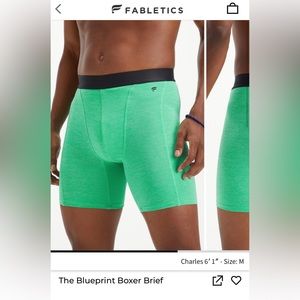 Fabletics - The Blueprint Boxer Brief (color: Tropical Water)